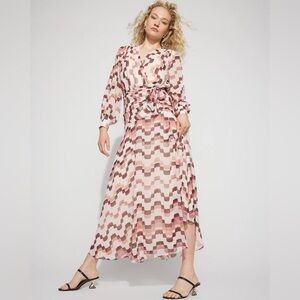 White House Black Market chiffon maxi dress